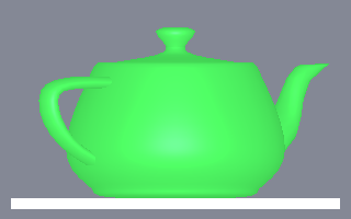 Théière rendue avec Qt 5 principled material