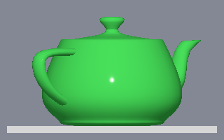 Théière rendue avec Qt 6 principled material