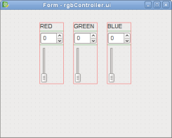 Capture d'écran montrant la disposition des composants du contrôleur rgb Capture d'écran montrant la disposition des composants du contrôleur rgb