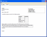 Application montrant divers widgets de texte riche