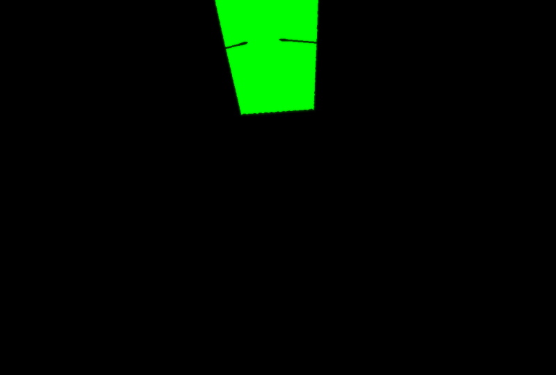 Objets 3D sans sonde lumineuse sur fond vert