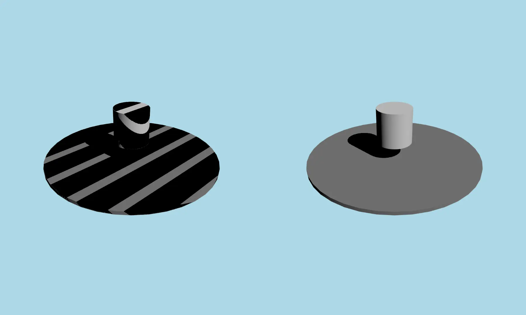Comparaison de la précision des cartes d'ombres 32 bits et 16 bits Comparaison de la précision des cartes d'ombres 32 bits et 16 bits