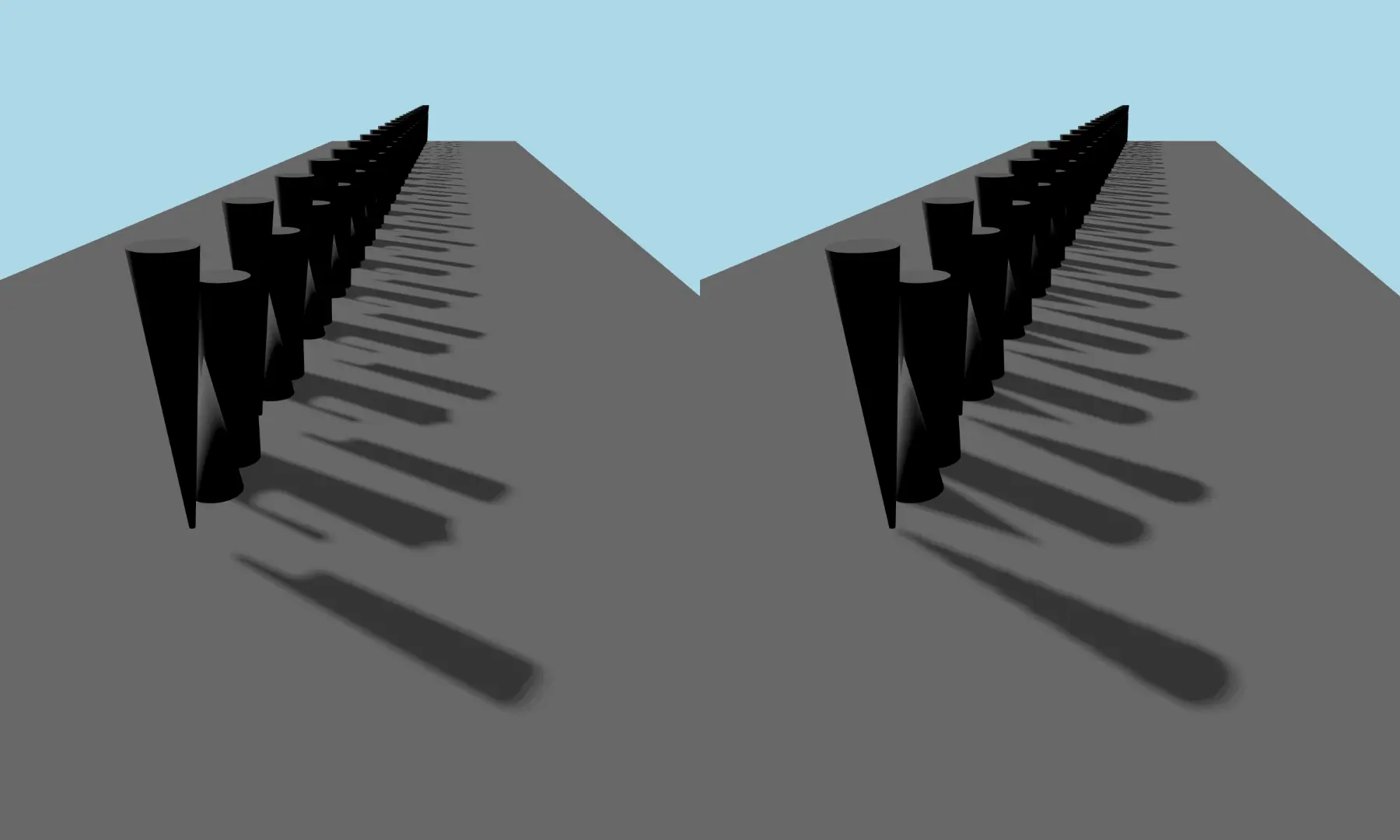 Comparaison des cartes d'ombres à basse et haute résolution Comparaison des cartes d'ombres à basse et haute résolution