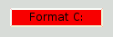 Bouton rouge avec une bordure beige