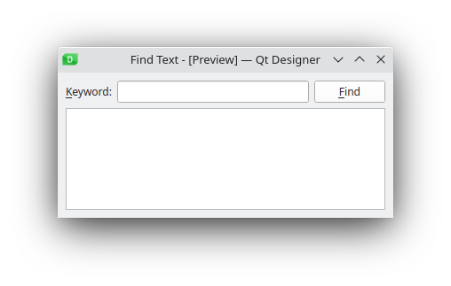 Capture d'écran de l'interface utilisateur de TestFinder