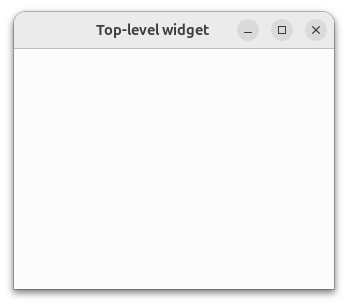 Fenêtre d'application du widget de niveau supérieur Fenêtre d'application du widget de niveau supérieur