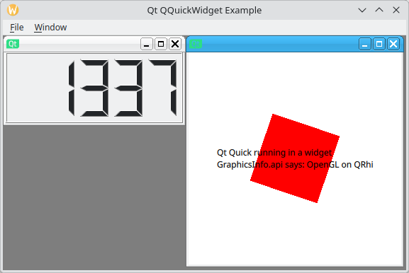 MDI 子窗口中的数字时钟和旋转矩形