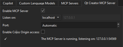Qt Creator MCP Server u AI postavkama