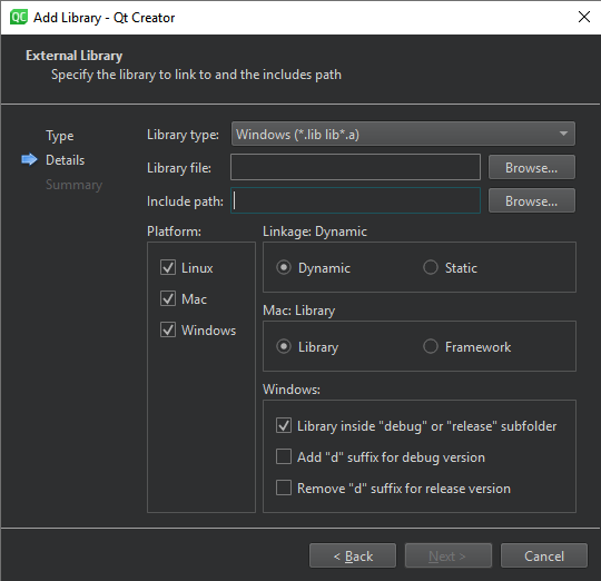 外部ライブラリの追加