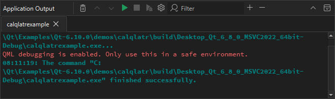アプリケーション出力 アプリケーション出力