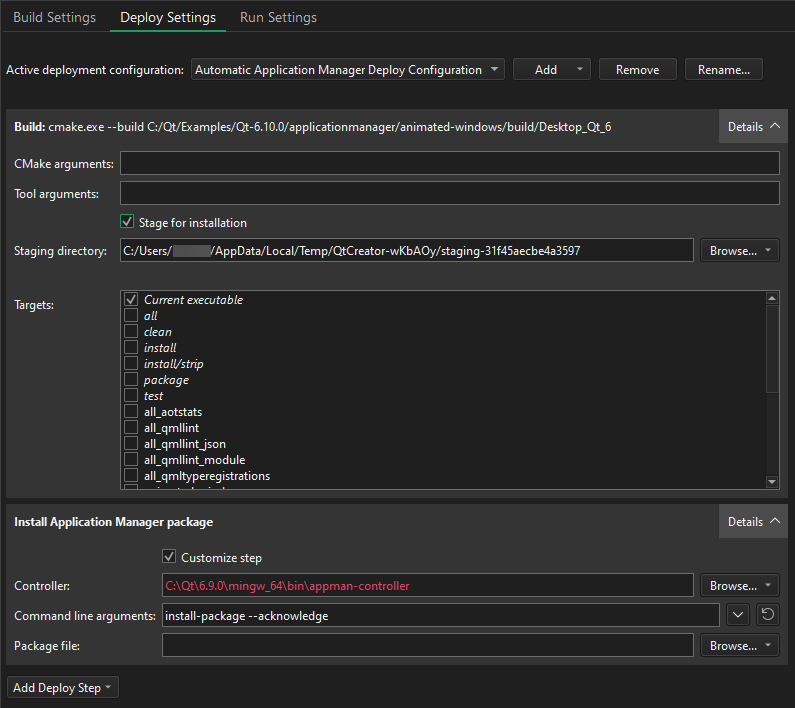 アプリケーション・マネージャーにデプロイする