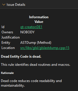 問題の詳細ビュー