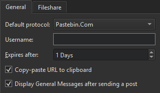 コード・ペースト」環境設定の「全般」タブ