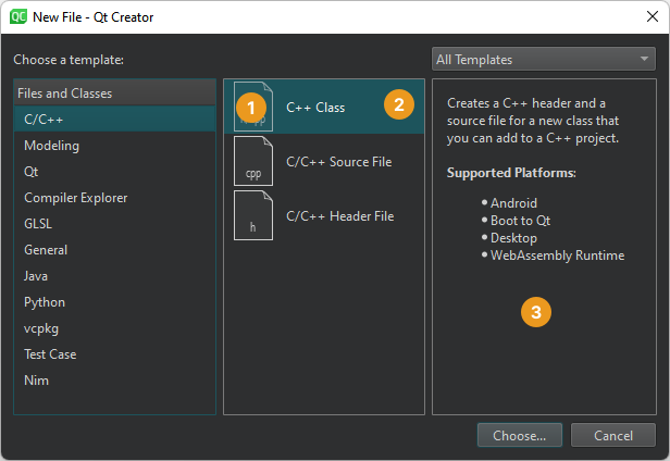 新規ファイルウィザード 新規ファイルウィザード