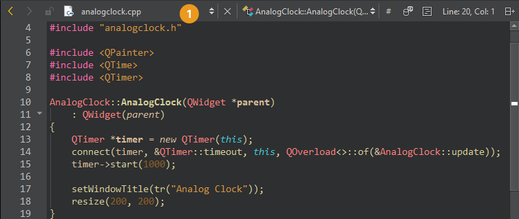編集モードのツールバーに表示される現在のファイル
