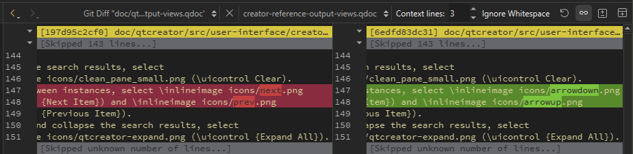 Git Diff リポジトリビュー