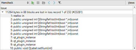 Heobの結果をMemcheckに表示