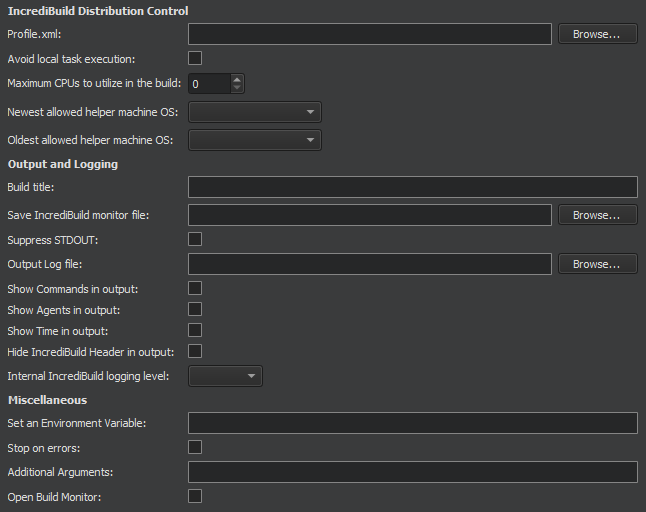 Windows用IncrediBuildビルド手順