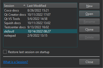 セッションマネージャー