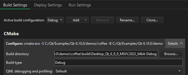 プロジェクト・モードのビルド設定 プロジェクト・モードのビルド設定