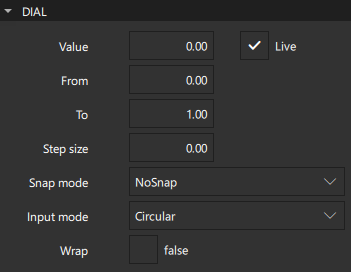 ダイヤルの特性。
