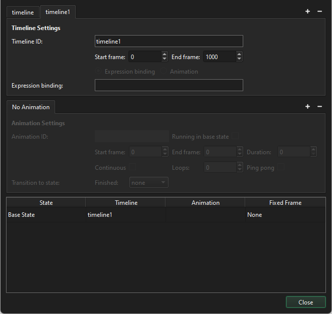 ステートでタイムラインを使用する。