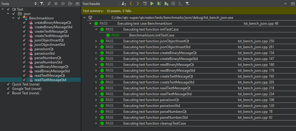 테스트 사이드바 보기 및 테스트 결과 출력