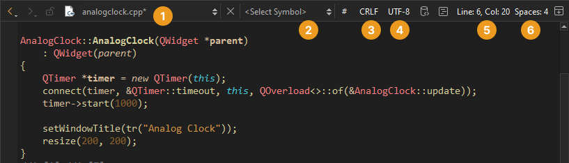 편집 모드 도구 모음