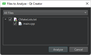분석할 파일 대화 상자