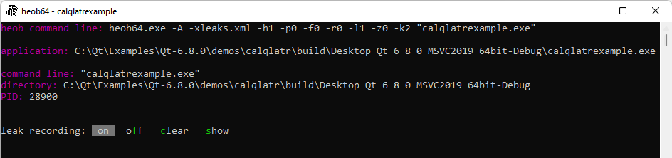 터미널에서 실행 중인 홉