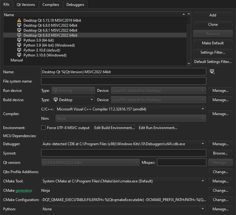 키트 기본 설정 키트 기본 설정