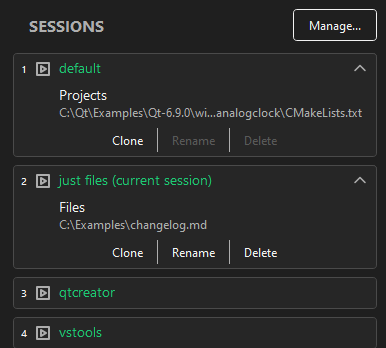 환영 모드의 세션