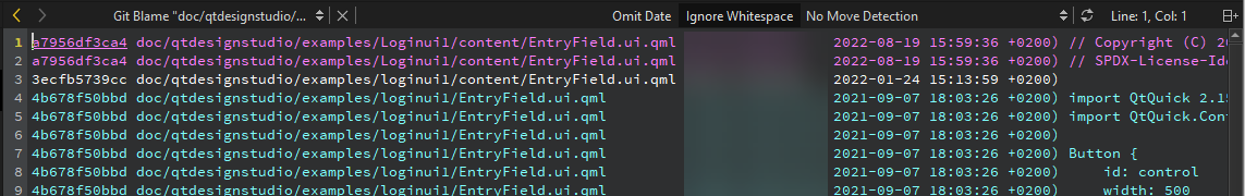 Git 责备视图