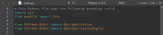 编辑模式工具栏上的 Python 版本
