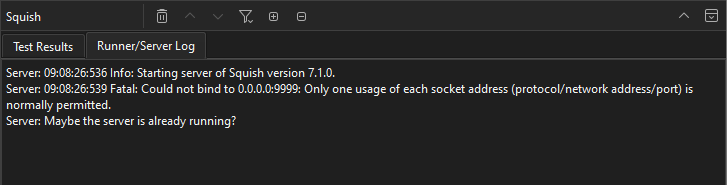 运行程序和服务器日志输出 运行程序和服务器日志输出