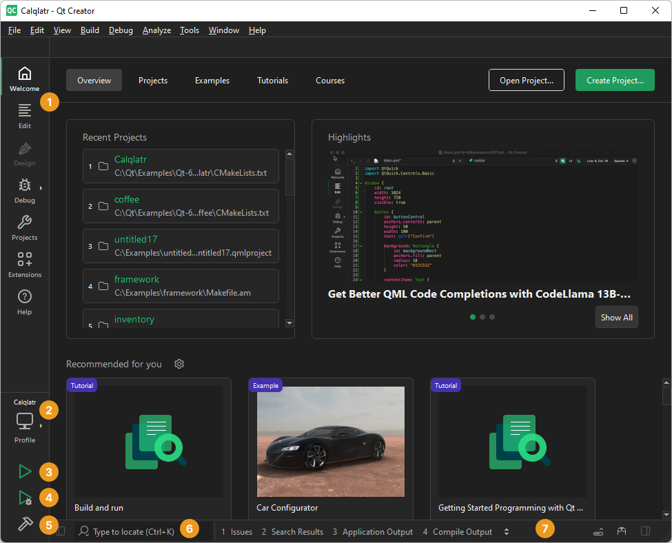 欢迎模式中的 "概览 "选项卡 欢迎模式中的 "概览 "选项卡