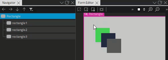 在 Navigator 中锁定组件。