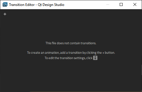 "Empty Transition Editor"