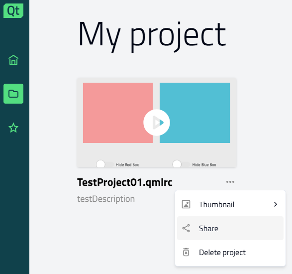 {Share application from Qt Design Viewer}