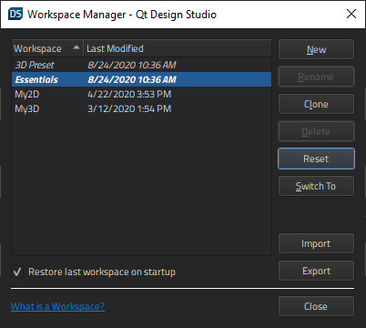 "Workspace Manager"