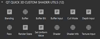 "Qt 5 custom shader utilities in Components"