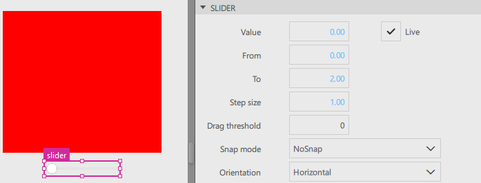 "Adjusting the Slider"