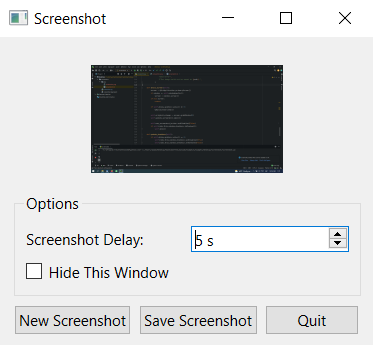 Screenshot program screenshot