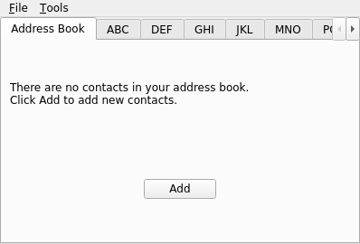 Address Book Screenshot