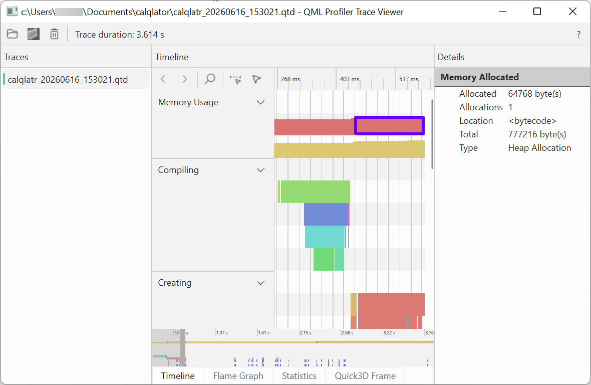 {QML Profiler}
