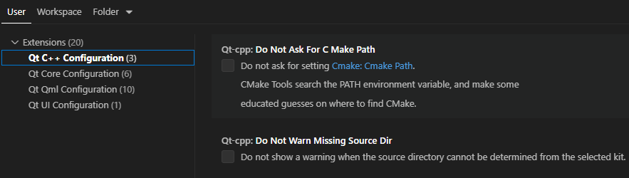 Qt C++ 設定} {Qt C++ 設定