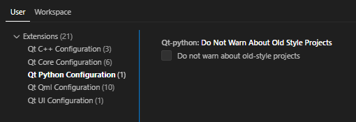{Qt Python 設定}。
