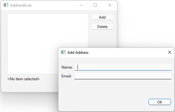 {주소록 애플리케이션}